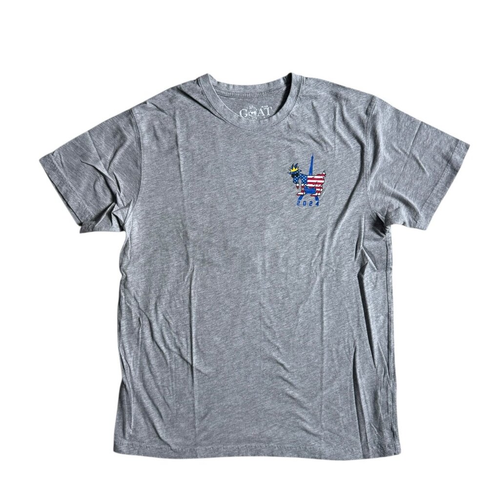 GOAT USA Gray TEAM USA PARIS Olympics Tshirt Mens Medium EUC